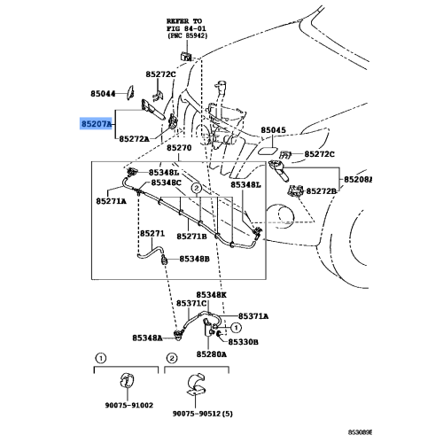 Nozzle Assy, Windshield Washer