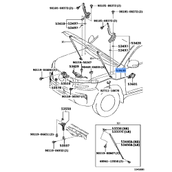 Hood Latch Lock Release Cable - Toyota Land Cruiser 2008-2011 2013-2015