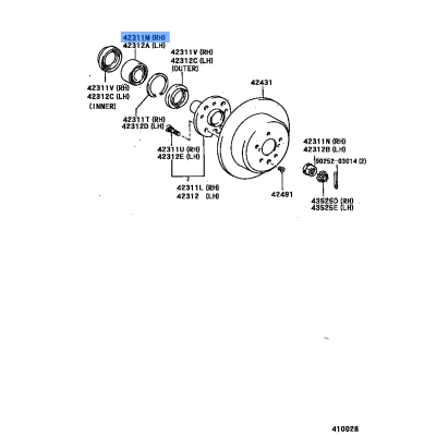 BEARING RADIAL BALL (ORGINAL)