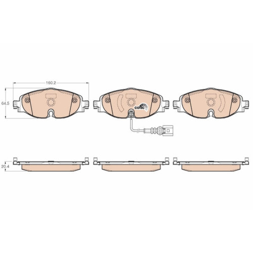 Brake Pad Frt-Golf Vii