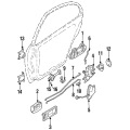 NISSAN CEDRIC PBY32 Y32 Genuine Door Inside Inner Interior Handle LH