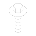 Genuine BMW Support Panel Screw 7147358254