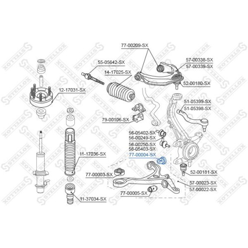 Control Arm Bush ! 14.2X74X60 Honda Accord 2.0-2.4/2.2Ctdi 03>