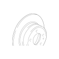 BMW E39 Rear Brake Rotor (298x20) - 525i 528i 530i 540i - Genuine BMW 34216767060