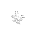 Mercedes Benz W126 Rear Roller Blind Repair Kit B66688410 1268101320 Genuine NOS