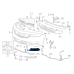 General Motors Front Driver Side Lower Grille 23455347 OEM