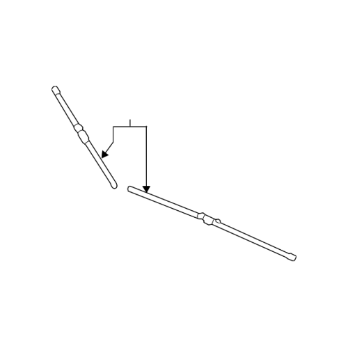 BOSCH 61615A43587 Wiper Blade Set - BMW 428i 430i 440i M4 Series
