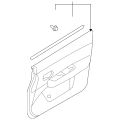NISSAN 80901ZW85B Genuine Finisher assy-front door lh