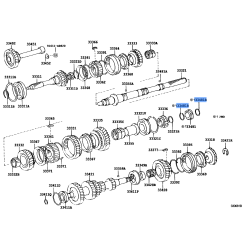 TOYOTA 90520-28030 Genuine Shaft Snap Ring
