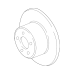 GM Rear Disc Brake Rotor 92265228