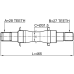 axle half shaft right 27x464x28