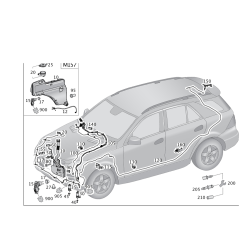 Windshield Washer Pump - Mercedes-Benz ML350 GL550 GL450