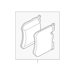 BMW Alpina B7 G12 Full Ceramic Front Brake Pads with Hardware, M Sport Brakes