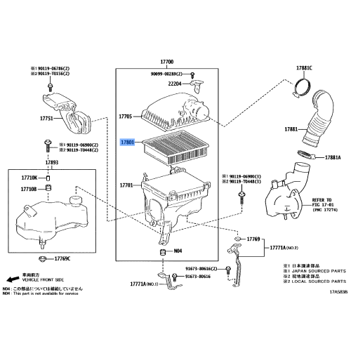Filter Assy, Air Element