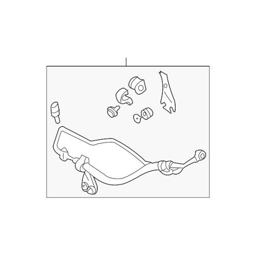 NISSAN 49720-0W005 Genuine Power Steering Pressure Hose