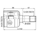 inner cv joint left 24x35x28