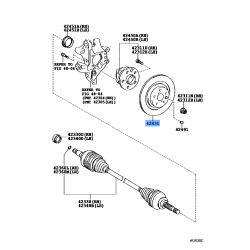 Toyota Forklift Wheel Bearing 42421-U3130-71