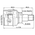inner cv joint 29x45x23