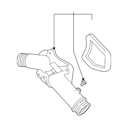 Thermostat Housing Assembly - BMW E39 528i 1997-1998 2.8L Aluminum