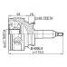 outer cv joint 37x80.4x45