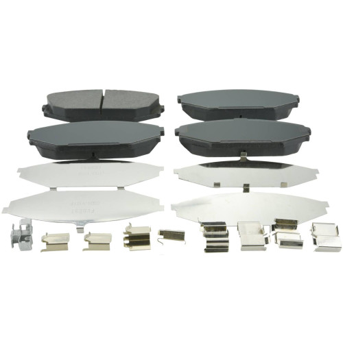 pad kit, disc brake, front - kit (with anti squeal shim, with brackets)