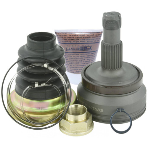 CV Joint - FEBEST 1610-212A96R - Rear Axle, Wheel Side, with ABS sensor ring