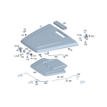Mercedes-Benz AMG G63 W465 Smoked Hood Badge Genuine A0008177109