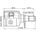 inner cv joint left 21x35x22