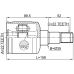 inner cv joint right 22x35x22