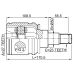 inner cv joint left 27x50x23