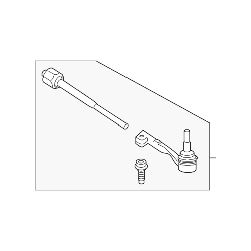 Front Left Inner & Outer Tie Rod Assembly for BMW 740i 2016-2022 (G12)