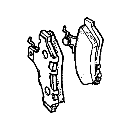 Genuine GM Rear Disc Brake Pad Set with Bolts 92175205