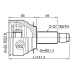 outer cv joint 23x51.3x27