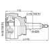 outer cv joint 39x25x45