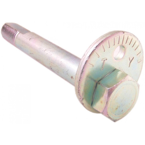 Camber adjusting eccentric bolt