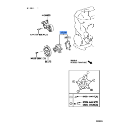 Genuine OEM Toyota Yaris Engine Water Pump 16100-29158 (2011-2019)