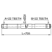 axle half shaft right 22x705x22