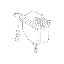 Engine Coolant Expansion Tank with Level Sensor - BMW 528i 3.0L L6 - F10