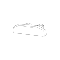Left Side Headlight Washer Cover fits BMW 3 Series Sedan (E90) 2009-2011