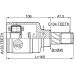 inner cv joint left 33x40x34