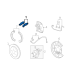 GENERAL MOTORS 89047744 Rear Disc Brake Pad Set with Shims and Lubricant