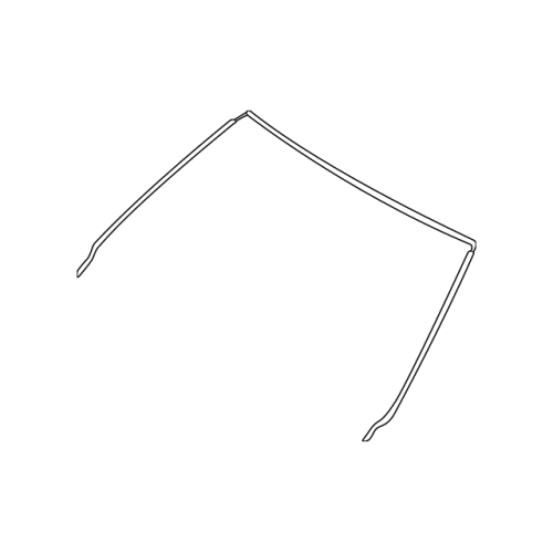 BMW Front Windshield Trim Seal Molding - E39 525i 528i 530i 540i M5