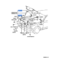 TOYOTA GENUINE BOLT, BACK DOOR STAY 68961-12050