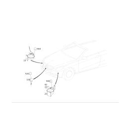 Horn - Mercedes-Benz E550 2012-2017