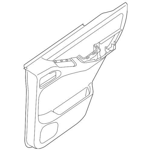 Finisher Assy-Rear Door,Lh