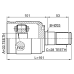 inner cv joint left 33x33x28