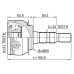 outer cv joint 31x55x33