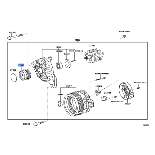PULLEY ALTERNATOR