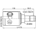 inner cv joint left 33x44x27