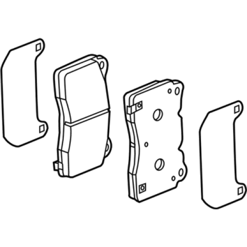 GENERAL MOTORS 84732488 Front Disc Brake Pad Set